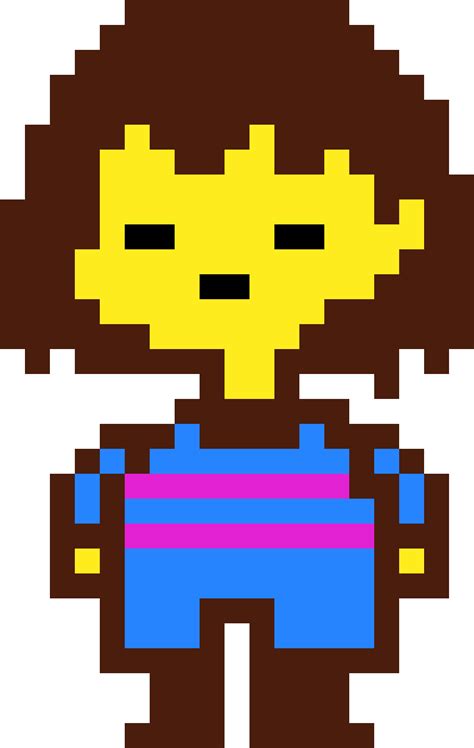 Pixilart - Undertale Sprite: Frisk by Daemon-chan