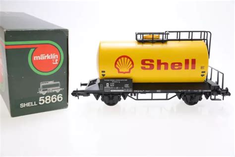 Spur M Rklin Db Kesselwagen Shell G Terwagen Boxcar Dc Gelb Ovp