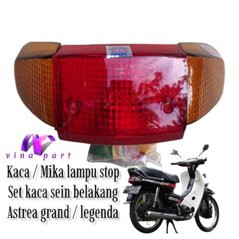 Jual Mika Kaca Lampu Stop Set Mika Sein Belakang Astrea Grand Atau