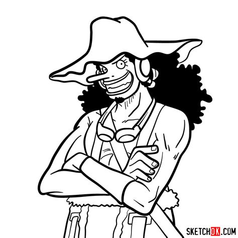 How To Draw Usopp From One Piece Sketchok