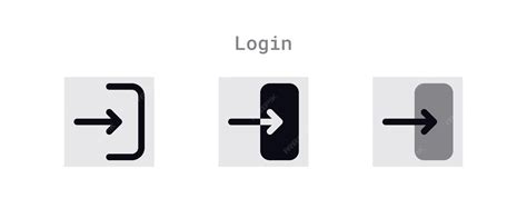 premium vector login icons sheet