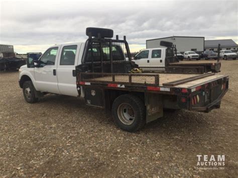 2015 Ford F350 Sd 4x4 Crew Cab Dually Flat Deck Truck In Taber Alberta Canada