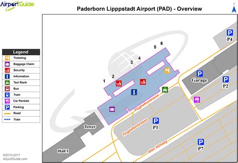 Paderborn - Paderborn Lippstadt (PAD) Airport Terminal Maps - TravelWidget.com