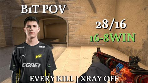 NAVI B1T 28Kills POV Playing Mirage W M0NESY On FACEIT 2023 CSGO POV