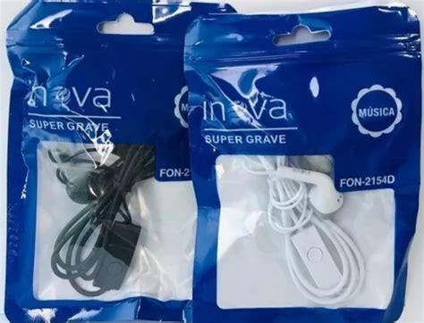 Fone De Ouvido C Fio E Microfone Fon D Inova Variedades