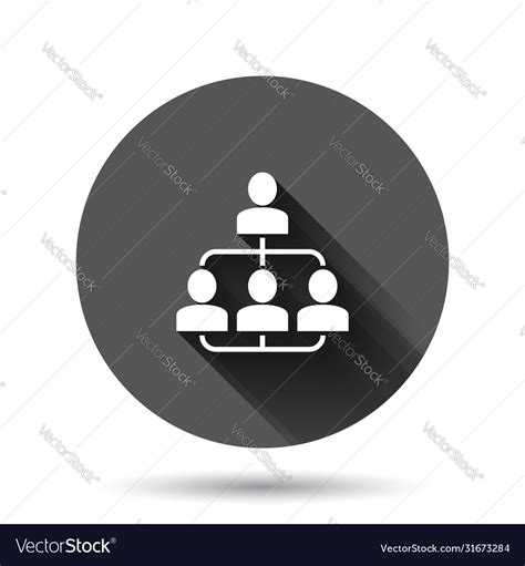 Corporate Organization Chart With Business People Vector Image