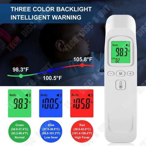 TD Thermomètre frontal électronique portatif infrarouge Thermomètre