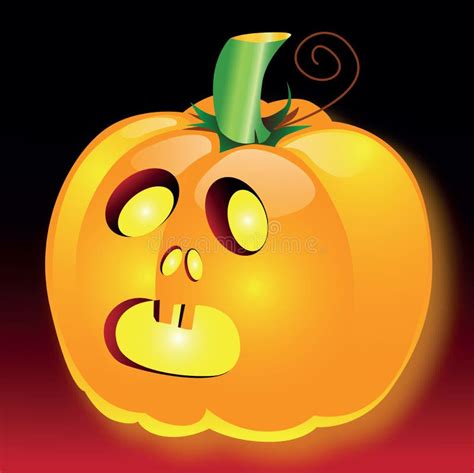 Halloween pumpkins faces stock illustration. Illustration of cutting ...