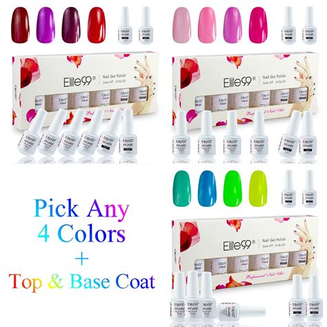 Elite Any Pcs Uv Gel Nail Polish Top Coat Base Coat For Nail Gel