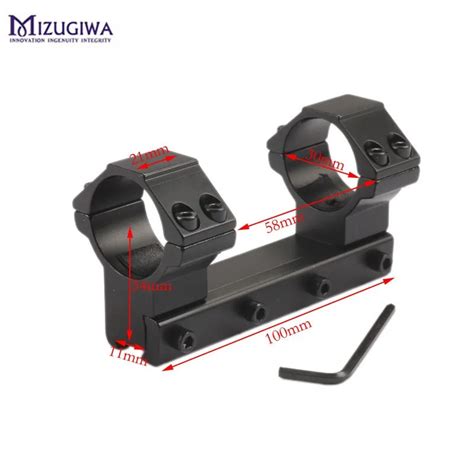 Mizugiwa Tactical 30mm One Piece Double Ring Alloy Higher Scope Mount