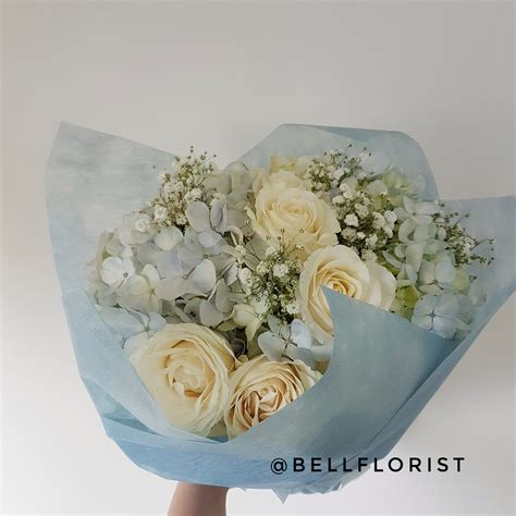 Blue Hydrangea Bouquet – Bell Florist