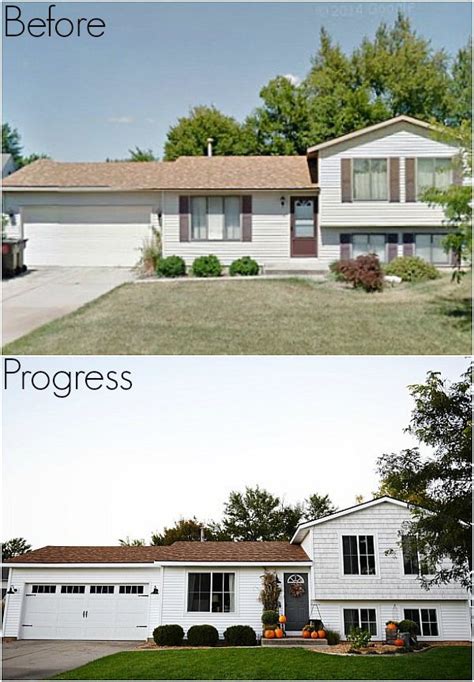 Michigan House Makeover New Siding Before And After Home Exterior Makeover Split Level Remodel