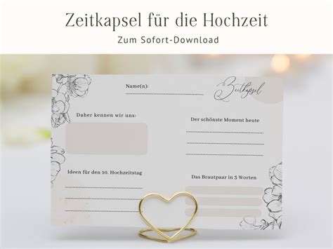 Zeitkapsel Karten Hochzeit Zum Herunterladen Sch Ne Alternative Zum