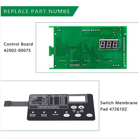 42002 0007S Control Board Kit W 472610Z Switch Pad For Pentair