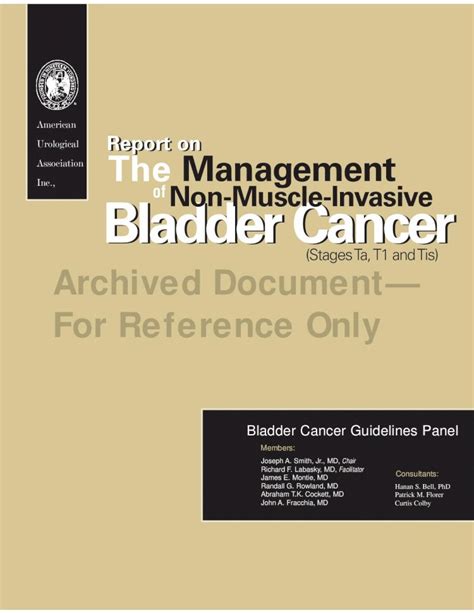 Pdf Inc Non Muscle Invasive Bladder Cancer Bladder Cancer