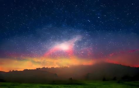 Night Sky Landscape Stock Photos, Images and Backgrounds for Free Download