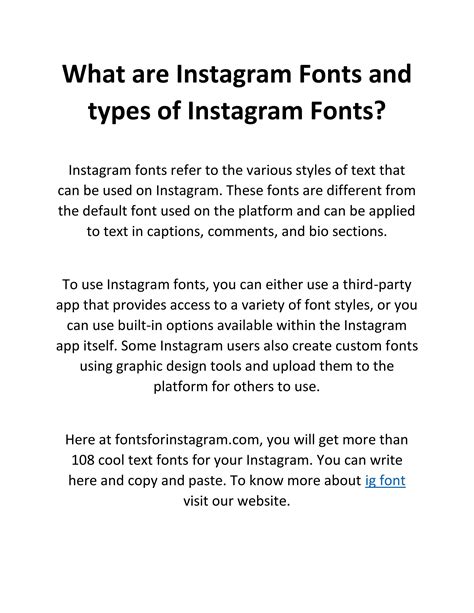 What are Instagram Fonts and types of Instagram Fonts? by fidypay - Issuu