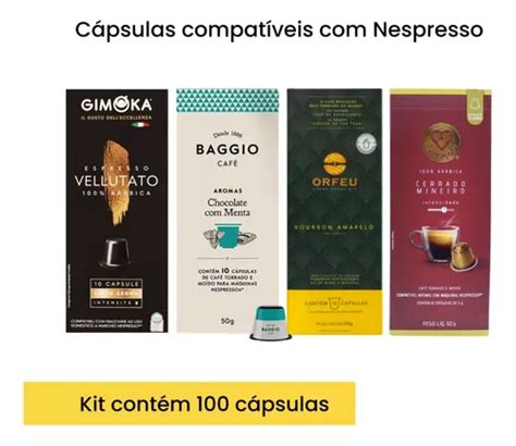 Kit C Psulas Caf Compat Veis Nespresso A Sua Escolha