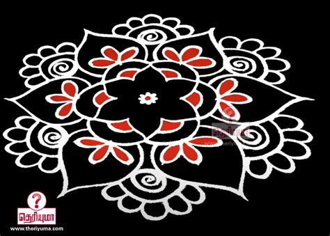 New Pongal Kolam Pulli Kolam Aanmeega