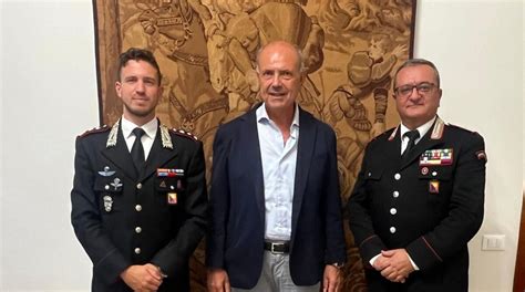 Milazzo Ricevuto A Palazzo DellAquila Il Nuovo Comandante Della