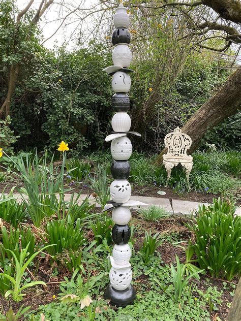 Garden Totem Pole Etsy