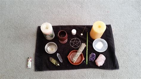 My alter before I did a healing ritual. I feel so much better. One day ...