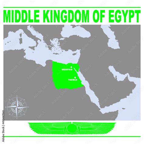 vector map of the Middle Kingdom of Egypt for your project Stock Vector ...