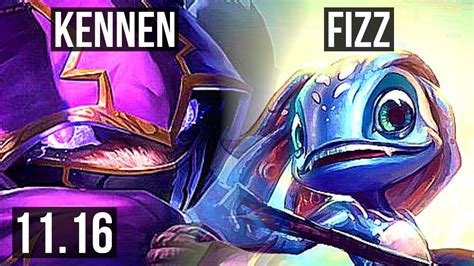 Kennen Vs Fizz Mid Solo Kills M Mastery Games Na