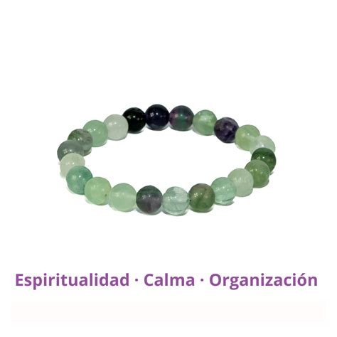 Pulsera De Fluorita Lila