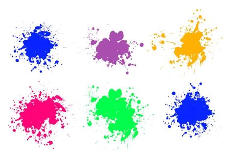 Cmyk Paint Splatters — Stock Vector © Rach27 41253949