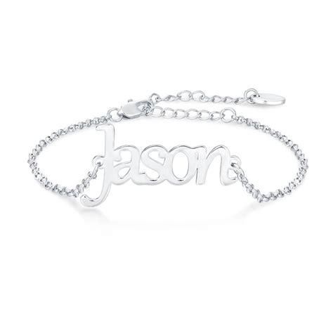 Bracelet Prénom Personnalisé en Argent Massif Adorlla fr