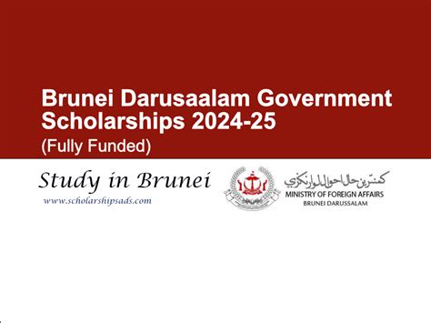 Brunei Darusaalam Government Scholarships For International