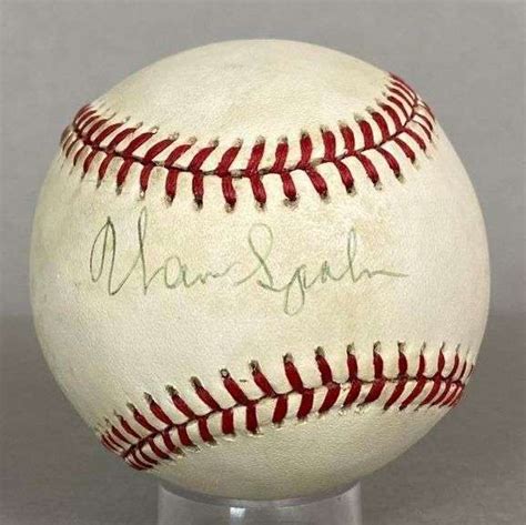 Warren Spahn Signed Baseball Matthew Bullock Auctioneers