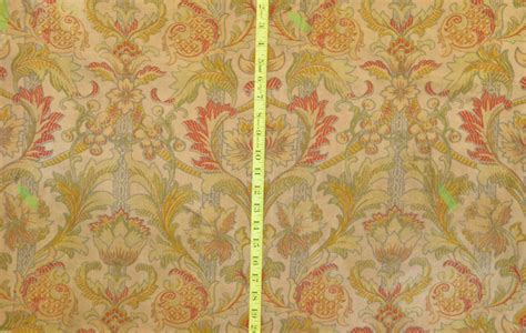 Antique French Fabric 1840s 1860s 1880s 19thc French Chateau