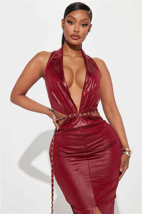 Midnight Muse Maxi Dress Burgundy Fashion Nova Dresses Fashion Nova