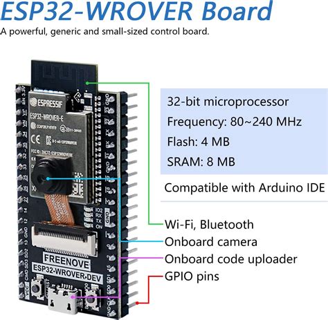 FREENOVE Kit básico de inicio para ESP32 WROVER incluido compatible