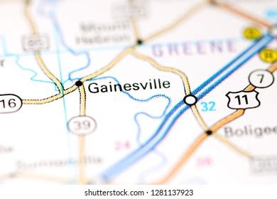 Gainesville Alabama Usa On Map Stock Photo 1281137923 | Shutterstock