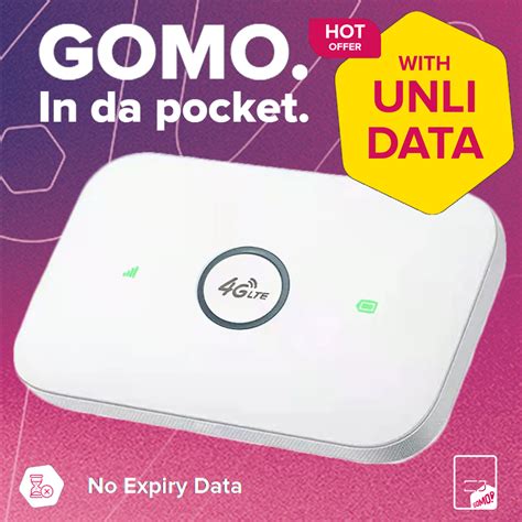 Gomo Unli Data Openline Pocket Wifi Lte Advanced Cat Rocket Sim