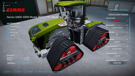 LS22 Claas Xerion 5500 Spezial Edition v 2 0 0 0 Claas Mod für