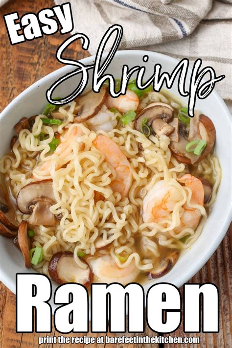 Easy Shrimp Ramen Barefeet In The Kitchen