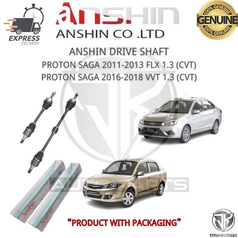 Anshin Japan Drive Shaft Proton Saga Flx Cvt Saga