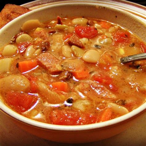 Slow Cooked Ham Bone Soup | Just A Pinch Recipes