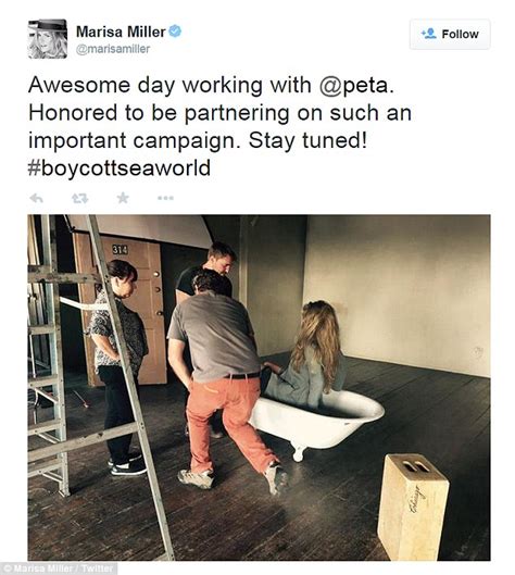 Marisa Miller Nude To Support PETA S SeaWorldofHurt Campaign Daily Mail Online