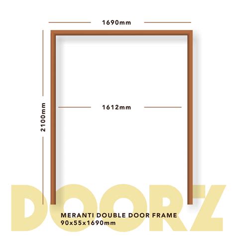 Meranti Double Door Frame X X The Doorz Shop