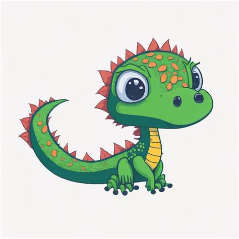 Premium Vector Cute Lizard Cartoon Vector Design