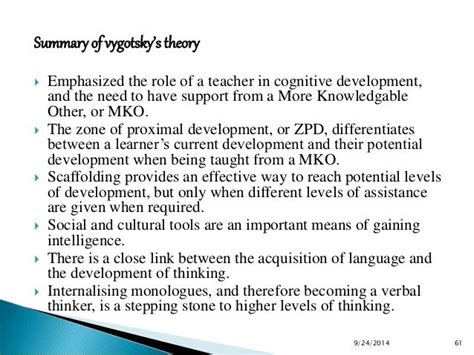 Vygotsky Theory of Cognitive Development - ElianewaDavila