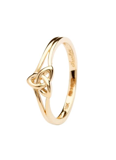 K Gold Trinity Knot Ring Blarney