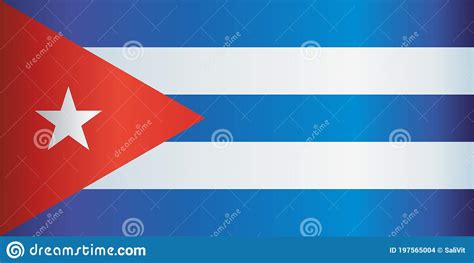 Flag Of Cuba Republic Of Cuba Vector Illustration Stock Vector