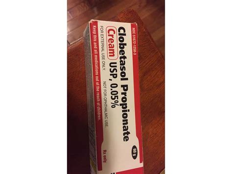 Clobetasol Propionate Cream 005 Rx 60 Grams Taro Pharmaceuticals