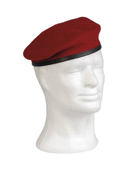 GERMAN BERET PLEIN CIEL COMMANDO CORAL Red Apparel Headwear